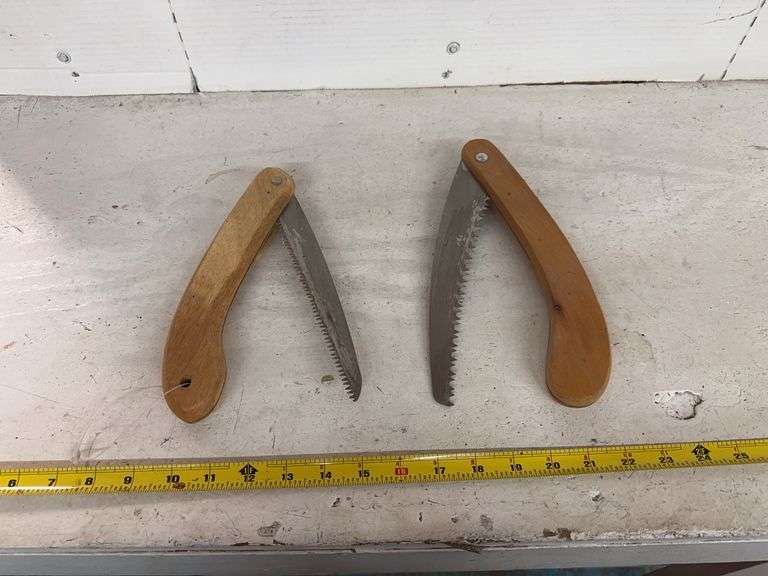 (2) FOLDING SAWS