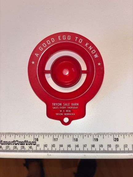 (K) VINTAGE ADVERTISING EGG SEPARATOR