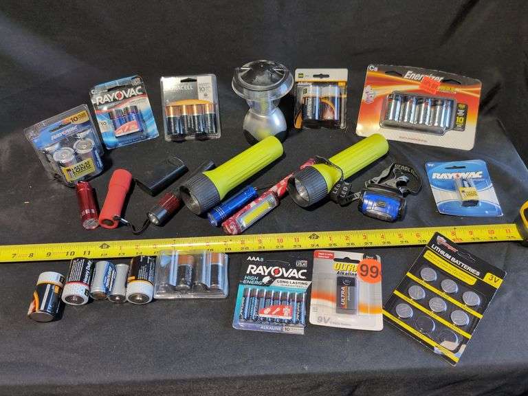 ASST'D FLASHLIGHTS & BATTERIES