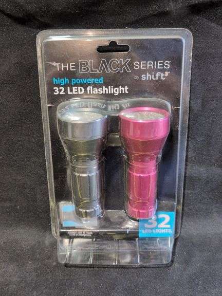 (J) SHIFT BLACK SERIES 2-PK LED FLASHLIGHTS