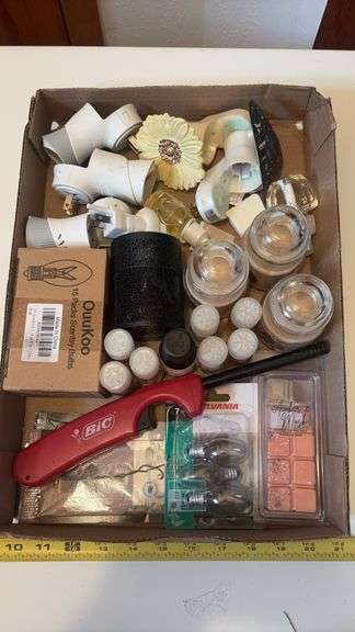 (FC) SCENTSY BULBS, ASSORTED ESSENTIAL OILS, CANDLES, LIGHTER, PLUG-INS, ETC