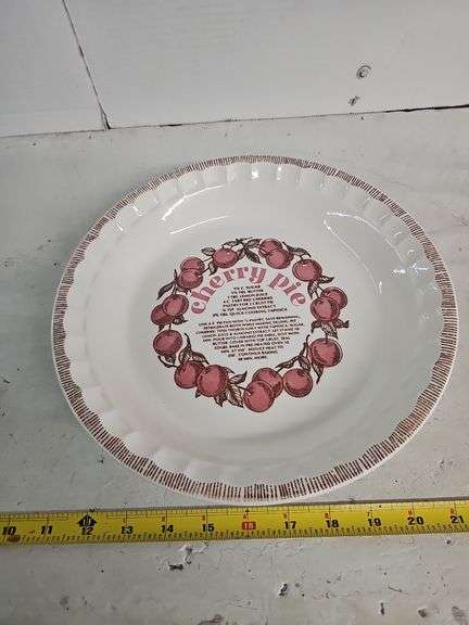CHERRY PIE RECIPE PLATE