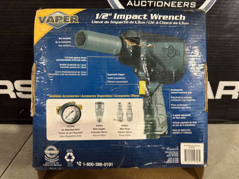 Vaper 1/2” Impact Wrench Jardine Auctioneers