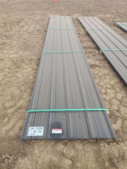 Qty (20) 20 ft 29GA AG Panel- Black