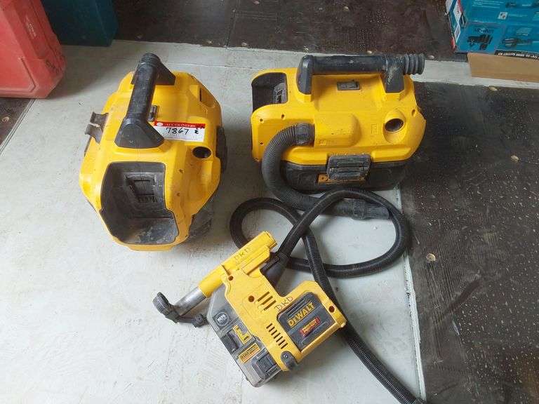 Qty 2 Dewalt Cordless Shop Vacuums Albuquerque, NM J&J Auctioneers LLC