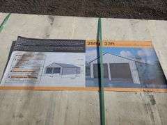 25 x 33ft Portable Metal Shed - Albuquerque NM
