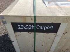 25 x 33ft Portable Metal Shed - Albuquerque NM