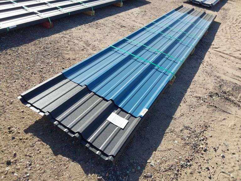 Qty Mixed Sizes 28GA R Panels Mixed Colors - J&J Auctioneers LLC