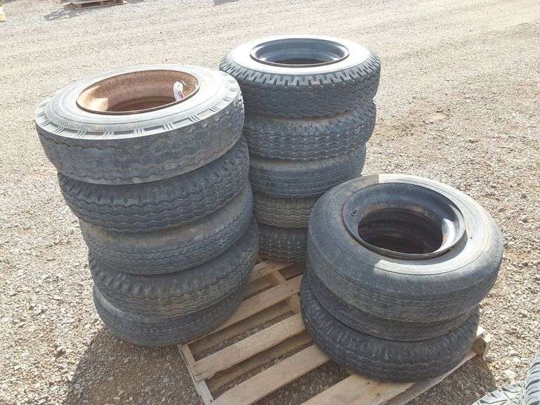 Qty (13) Trailer Tires and Rims - Albuquerque NM