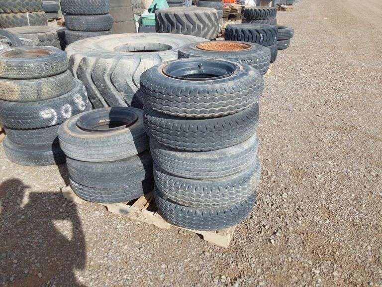 Qty (13) Trailer Tires and Rims - Albuquerque NM