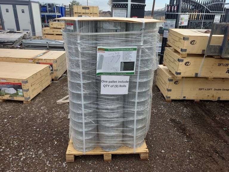 Qty of 9 Rolls 6 ft 5 in x 7 ft 8 in  Mesh Fencing
