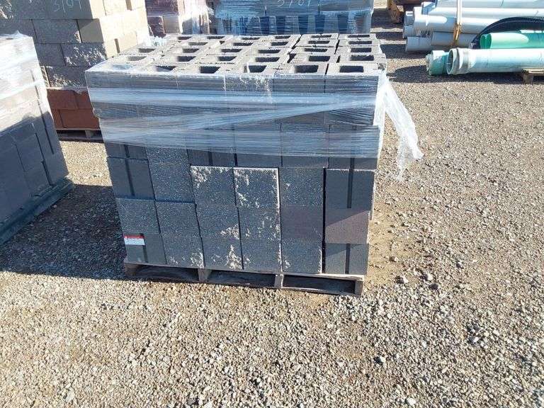 Qty (90) Split Face Mixed Bricks