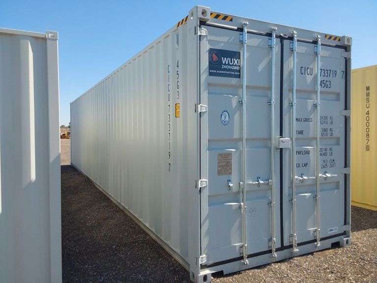 40ft High Cube Multi Door Container - J&J Auctioneers LLC