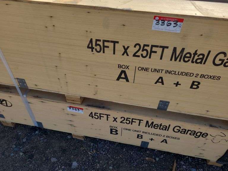 Double Garage Steel Barn Shed