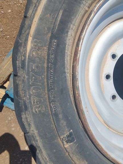 Qty (2) 370/75-28 Tires