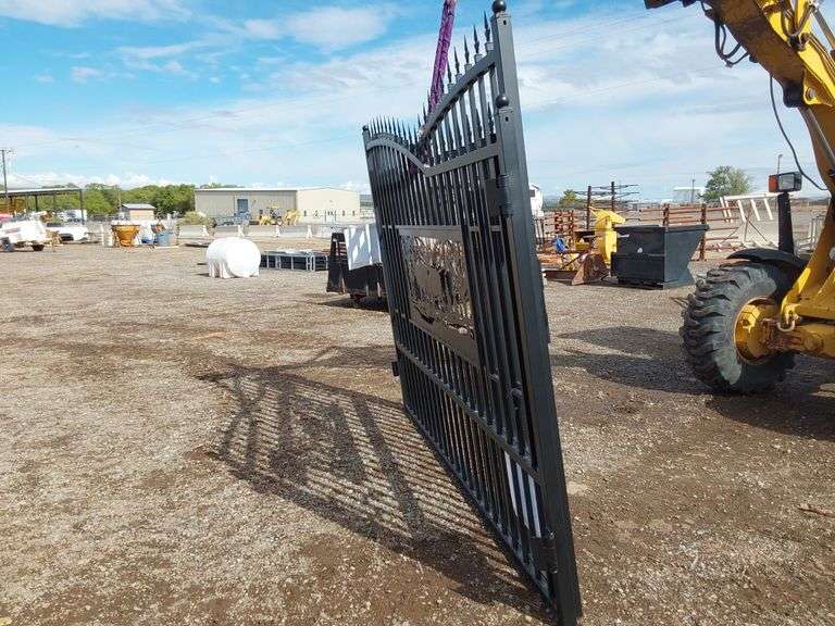 7FTx 20FT Metal Farm Driveway  Gate