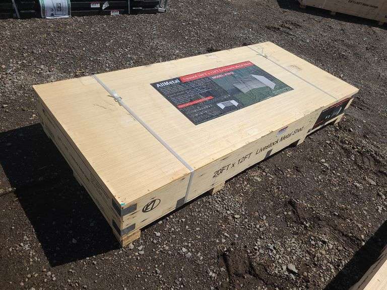 20 Ft. x 12 Ft. Livestock Metal Shed