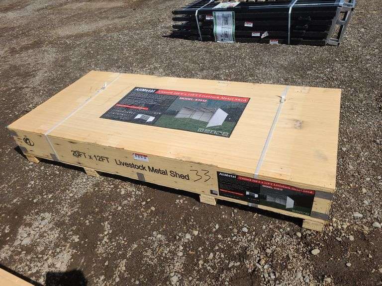 20 Ft. x 12 Ft. Livestock Metal Shed