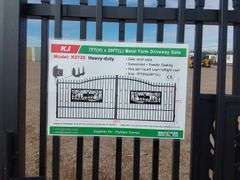 7FTx 20FT Metal Farm Driveway  Gate