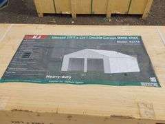 23ftx22ft Double Garage Metal shed