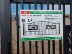 7FTx 20FT Metal Farm Driveway  Gate