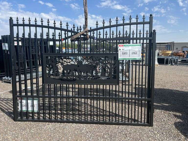 7FT(H)x 20FT(L) Metal Farm Driveway  Gate