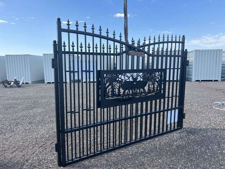 7FT(H)x 20FT(L) Metal Farm Driveway  Gate