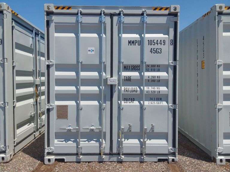 40ft High Cube Multi Door Container - J&J Auctioneers LLC
