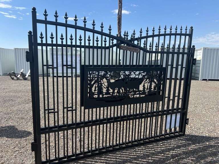 7FT(H)x 20FT(L) Metal Farm Driveway  Gate