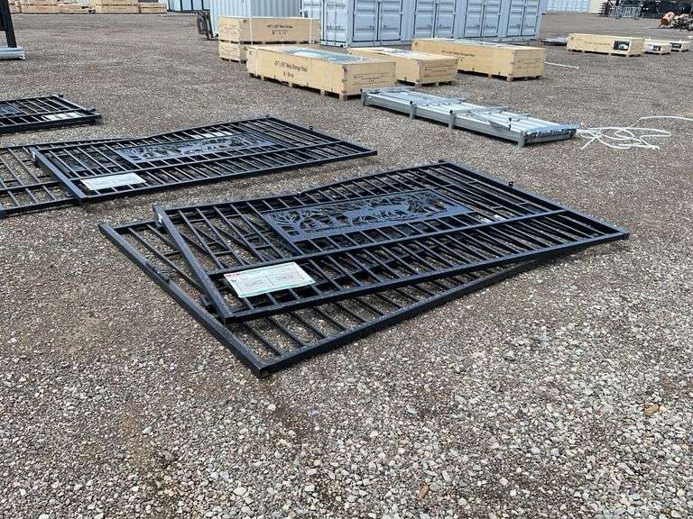 7FT(H)x 20FT(L) Metal Farm Driveway  Gate