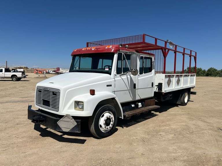 2003 Freightliner FL60 Crew Cab S/A Flatbed Truck