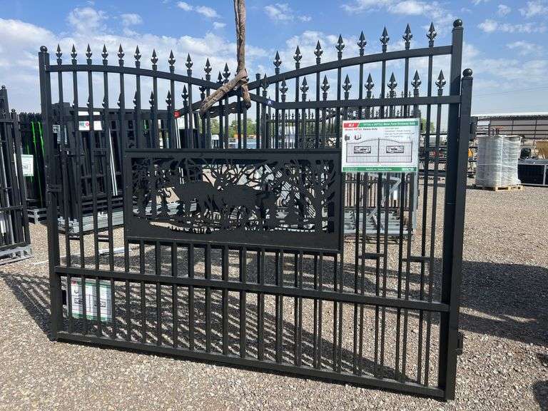 7FT(H)x 20FT(L) Metal Farm Driveway  Gate