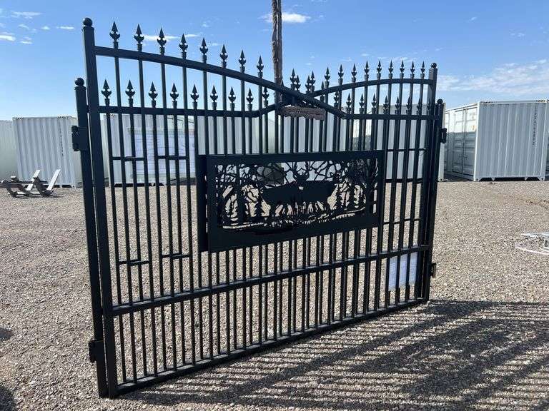 7FT(H)x 20FT(L) Metal Farm Driveway  Gate