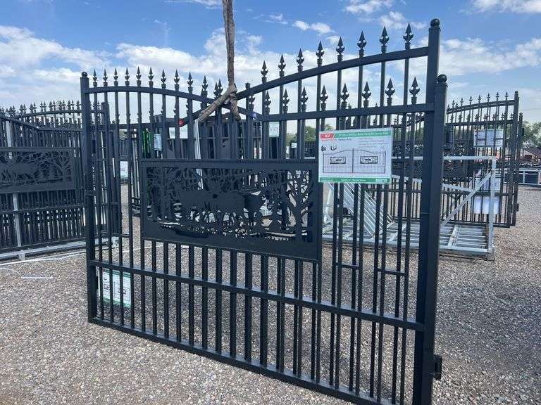 7FT(H)x 20FT(L) Metal Farm Driveway  Gate