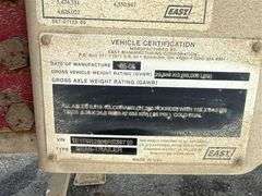 2006 East Genesis T/A Aluminum 3/4 Frame End Dump Trailer
