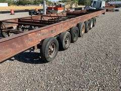 Custom Built 62 Ft x 9 Ft 6 In 8 Axle Modular Trailer Frame