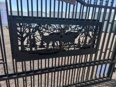 7FT(H)x 20FT(L) Metal Farm Driveway  Gate