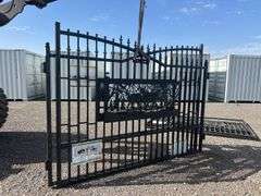 7FT(H)x 20FT(L) Metal Farm Driveway  Gate