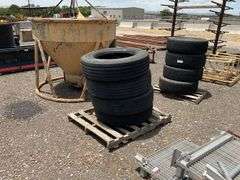 Qty (4) 255/70R22.5 Tires