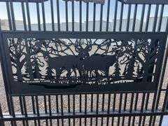 7FT(H)x 20FT(L) Metal Farm Driveway  Gate