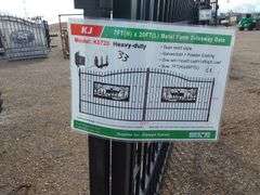 7FTx 20FT Metal Farm Driveway  Gate
