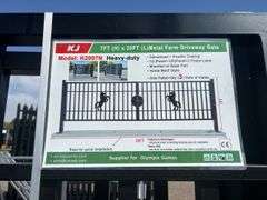 20 ft x 7 ft Metal Farm Gate