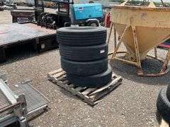 Qty (4) 255/70R22.5 Tires