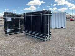 Qty 24 10FT x 7FT Powder  Coated Steel Site Fence Panels