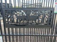 7FT(H)x 20FT(L) Metal Farm Driveway  Gate