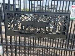 7FT(H)x 20FT(L) Metal Farm Driveway  Gate