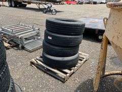 Qty (4) 255/70R22.5 Tires