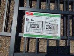 7FT(H)x 20FT(L) Metal Farm Driveway  Gate