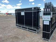 Qty 24 10FT x 7FT Powder  Coated Steel Site Fence Panels