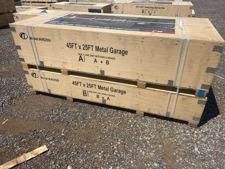 Double Garage Steel Barn Shed 45ft x 25ft - Albuquerque NM